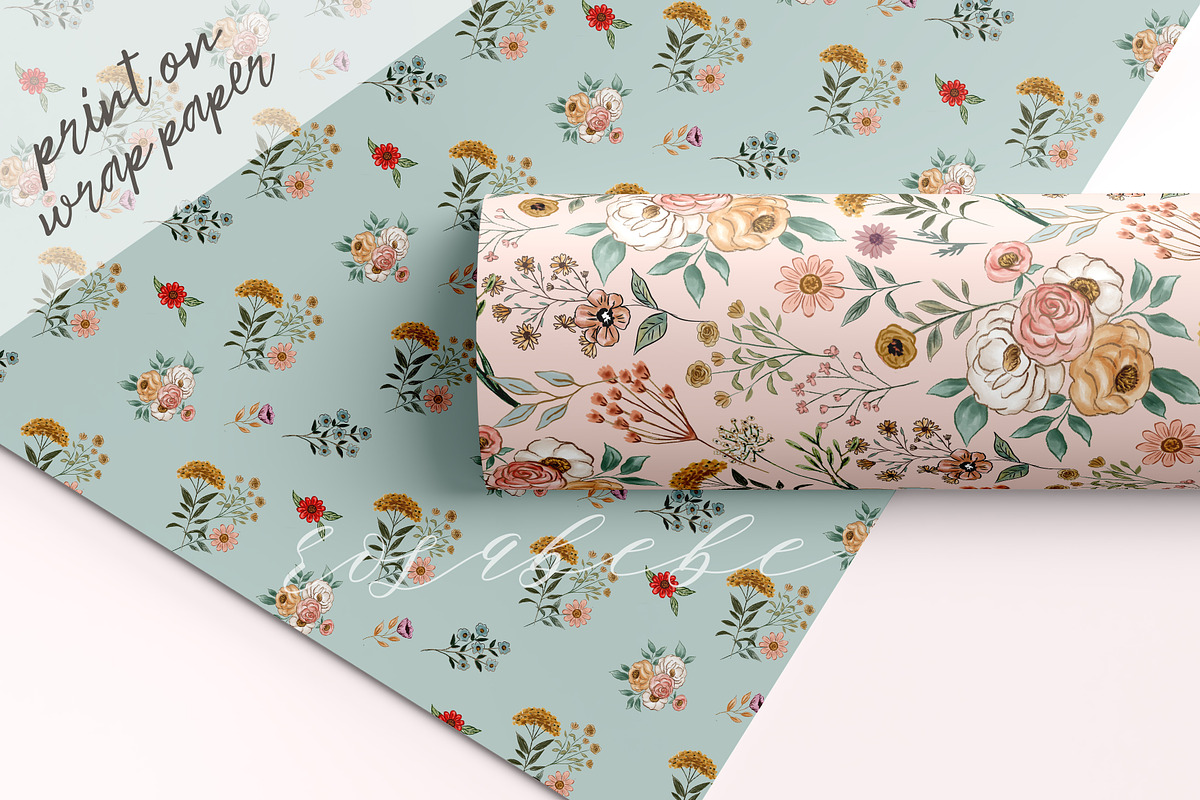 Cottage Dream Seamless Pattern, a Pattern Graphic by Rosabebe (Photo 2 of 5)
