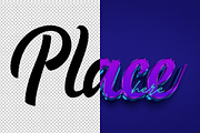 Place 3D editable text effect, a Layer Style Add-On by Hello Muh (Thumbnail 2 of 2)