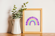 Purple Floral Teacher PNG Clipart., an Object Illustration by KennedyStudio (Thumbnail 5 of 5)