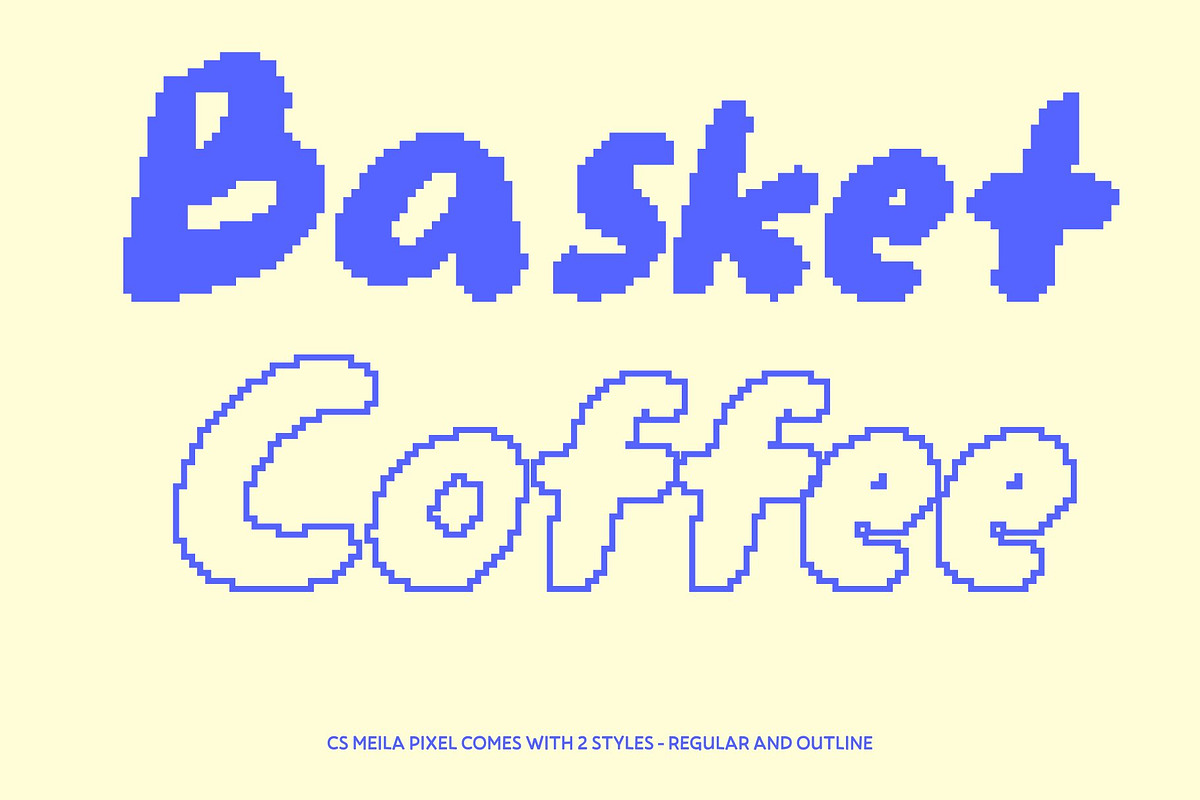 CS Meila Pixel, a Handwritten Font by Craft Supply Co. (Photo 3 of 8)
