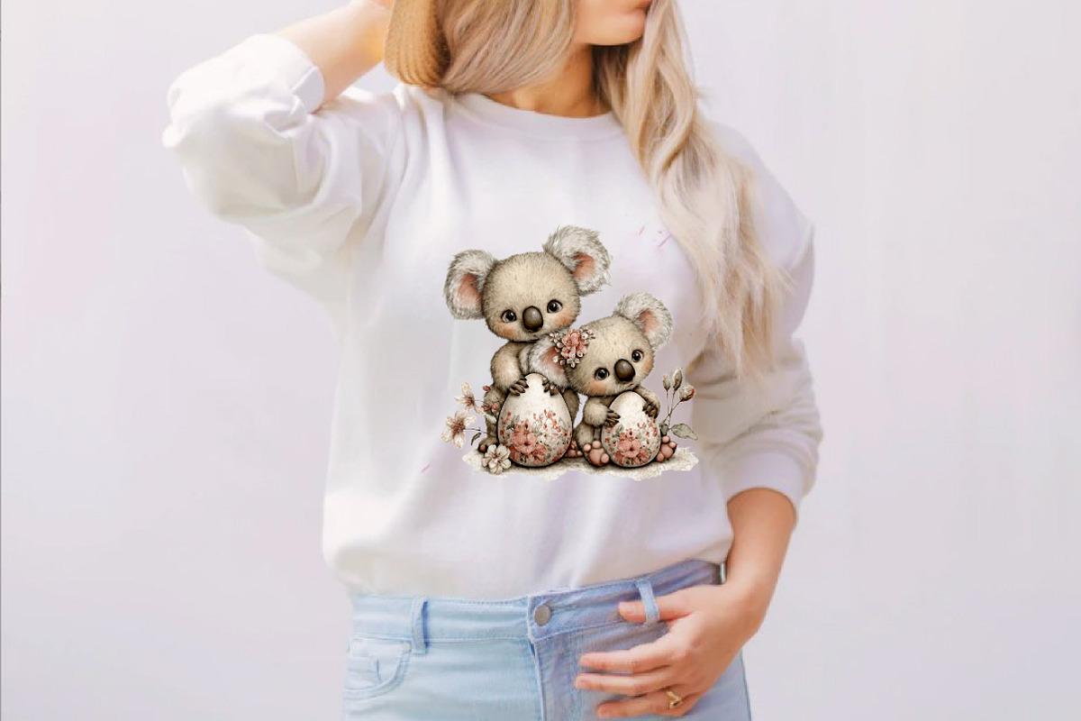 Whimsical Easter Koala Clipart Bundl, an Illustration by SVGArt (Photo 3 of 7)