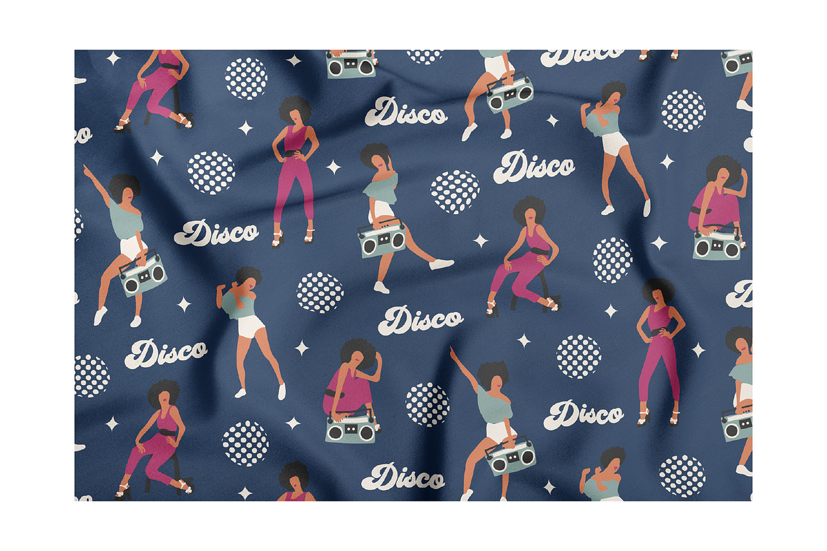 Retro disco groovy patterns, a Pattern Graphic by RevolutionizZed (Photo 2 of 10)