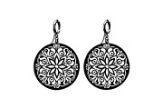 Teardrop Filigree Earrings SVG, an Object Graphic by jahid234 (Thumbnail 12 of 13)