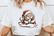 Funny Christmas Santa Clipart, an Illustration by Libby Wishes (Thumbnail 3 of 7)