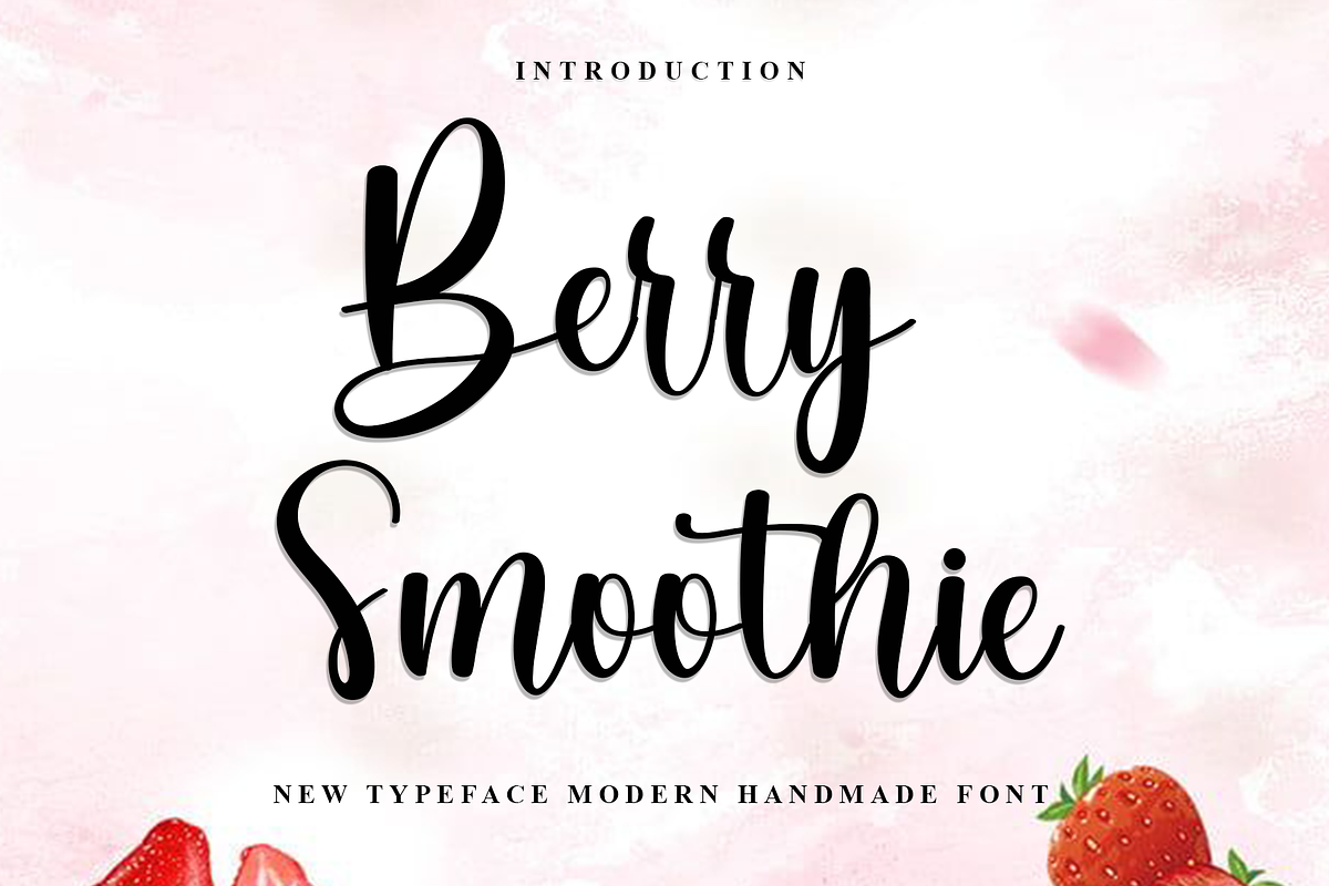 Berry Smoothie, a Handwritten Font by FreshTypeINK (Photo 1 of 8)