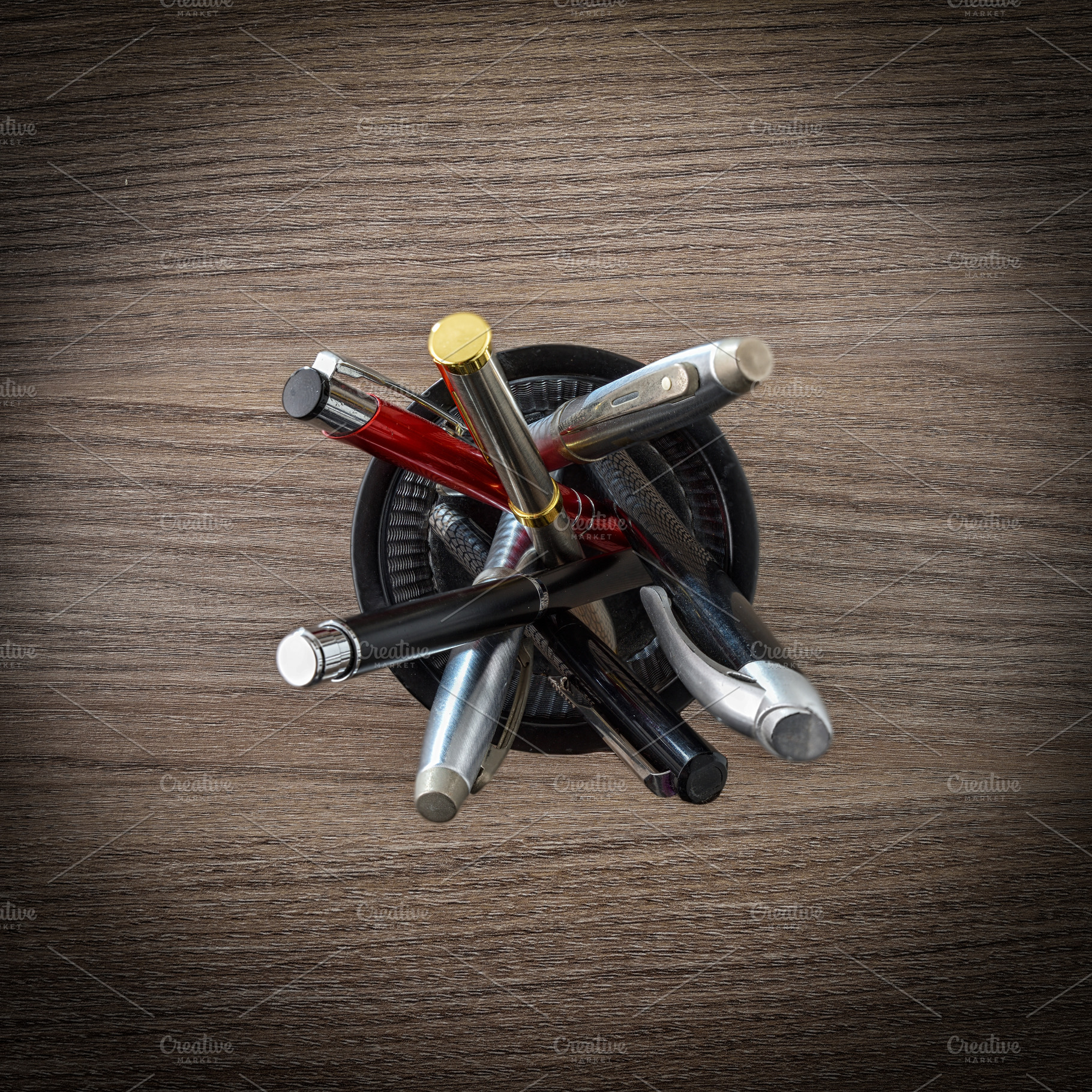 Assorted Pens in Desktop Holder, a Business Photo by Davizro's Market