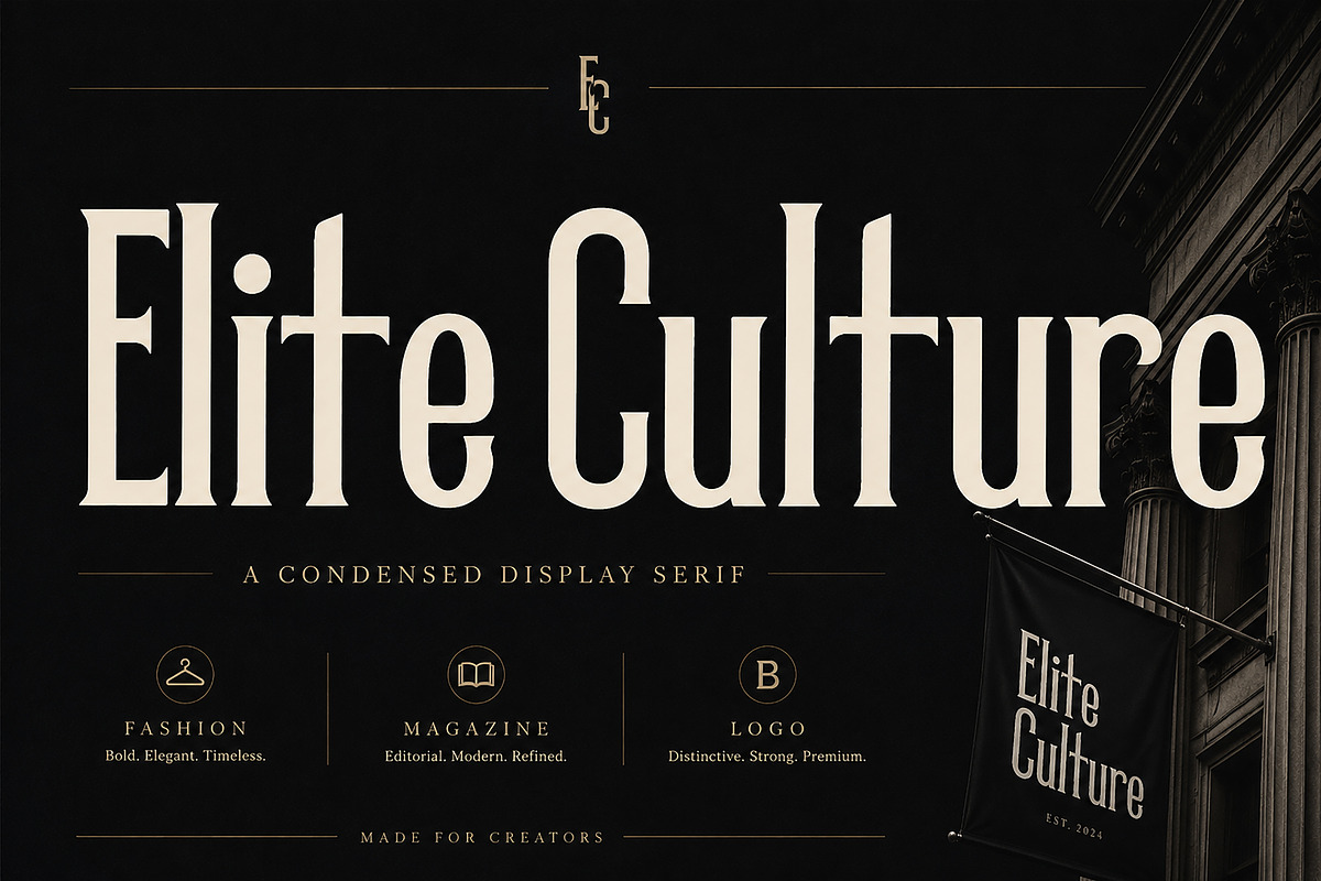 Elite Culture, a Serif Font by Wow Magic (Photo 2 of 5)