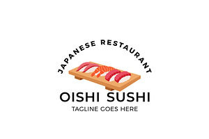 Oishi Sushi Japanese Restaurant, a Branding & Logo Template by AlvinStd