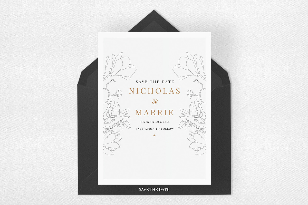 Elegant Floral Wedding Suite, an Invitation Template by Azka Creative (Photo 4 of 5)
