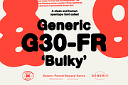 Generic G30-FR 'Bulky', a Sans Serif Font by More Etc. Studios (Thumbnail 1 of 8)