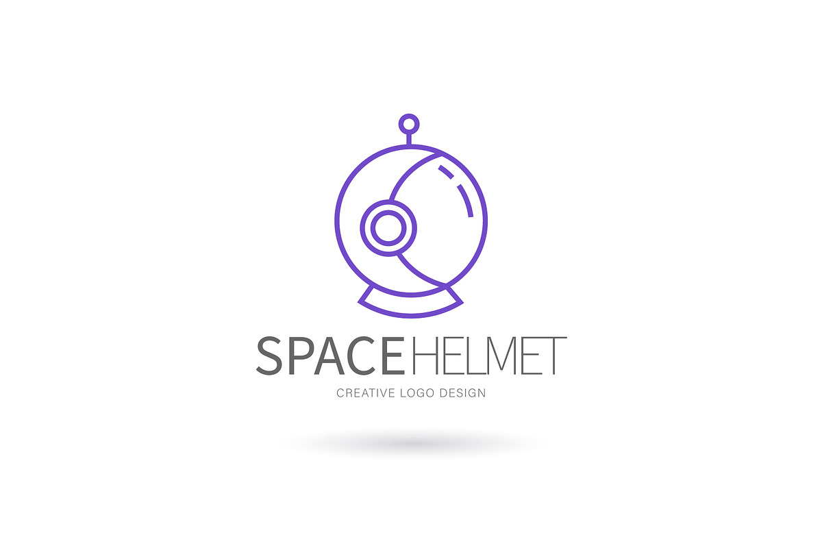 Space helmet logo