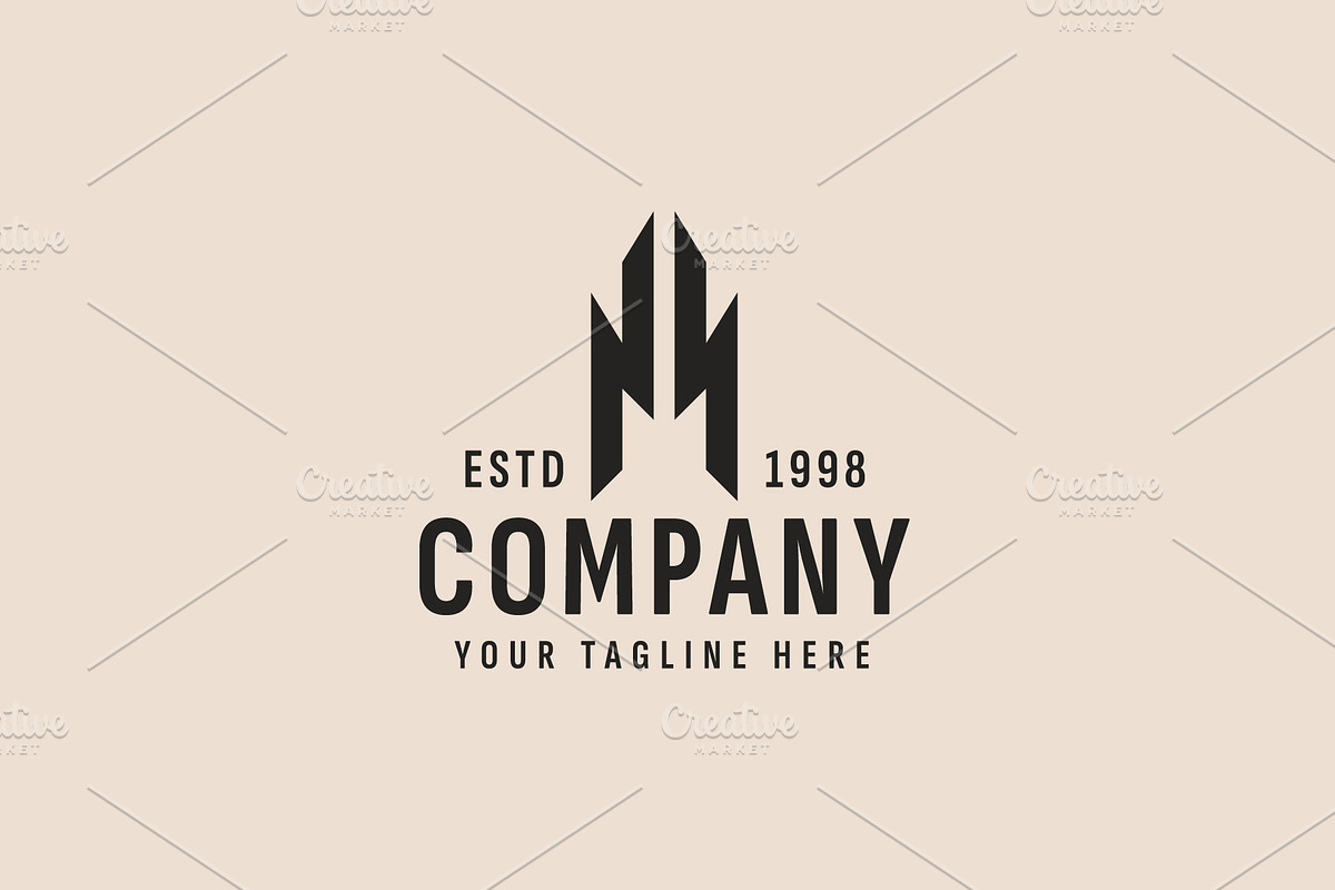 Letter NN logo illustration, a Branding & Logo Template by Dyn Studio