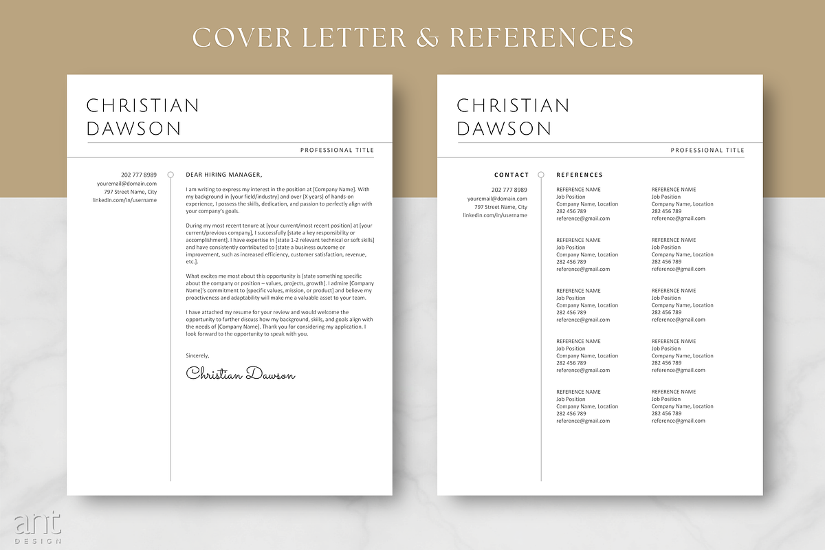 Moderm Resume Template - Christian, a Resume Template by AntDesignStudio (Photo 4 of 9)