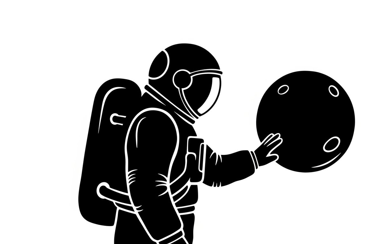 This vector astronaut artwork, an Illustration by Amazin_art (Photo 10 of 30)
