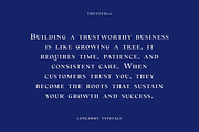Trusted Serif Logo Font, a Serif Font by LoneArmy (Thumbnail 7 of 11)