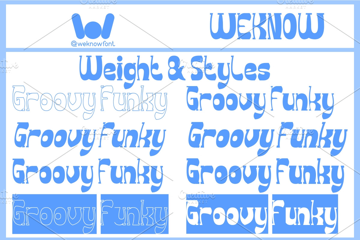 Groovy Funky Font, a Font by weknow (Photo 7 of 8)