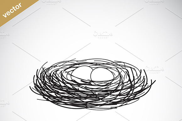 Vector Of An Birds Nest.