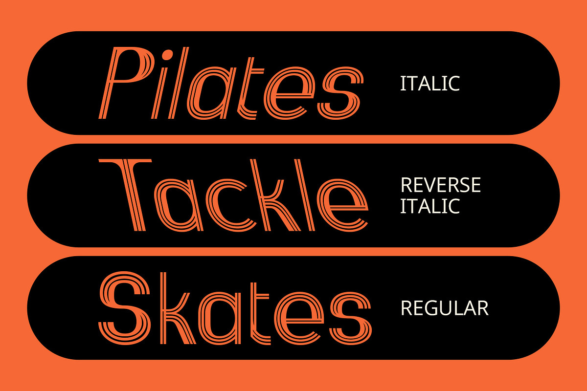 CS Shane – Stripe Font, a Sans Serif Font by Craft Supply Co. (Photo 5 of 8)