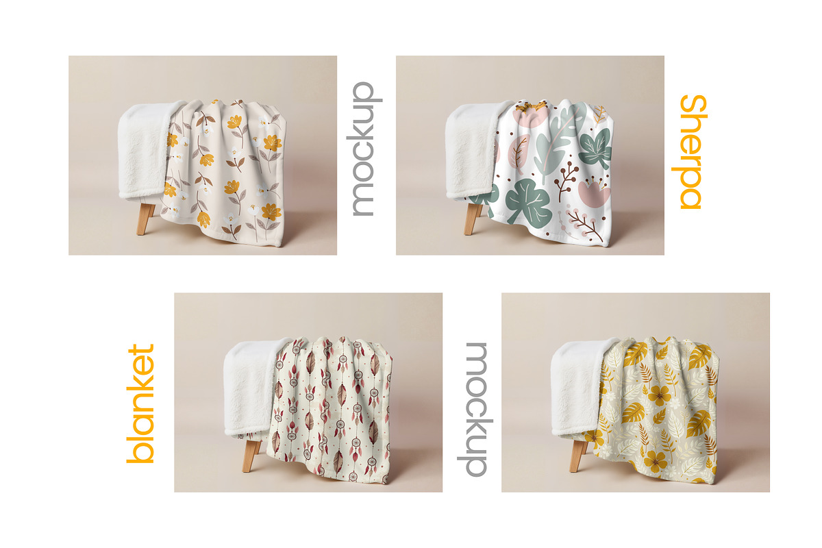 Sherpa Blanket Studio Mockup, an Apparel Mockup by Mockups Studio (Photo 3 of 8)