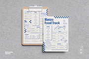 Minimal Retro Food Truck Menu, a Stationery Template by Neermana (Thumbnail 1 of 4)