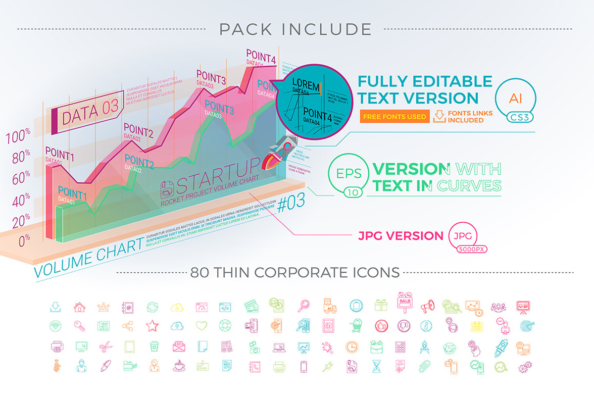 Colorful Corporate Infographics, a Finance Illustration by ConceptCafe (Photo 7 of 7)