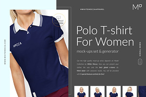 Women Polo Shirt Mockups FREE DEMO