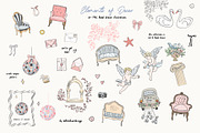 Hand Drawn Wedding Illustrations 300, an Object Graphic by whiteheartdesign (Thumbnail 11 of 24)