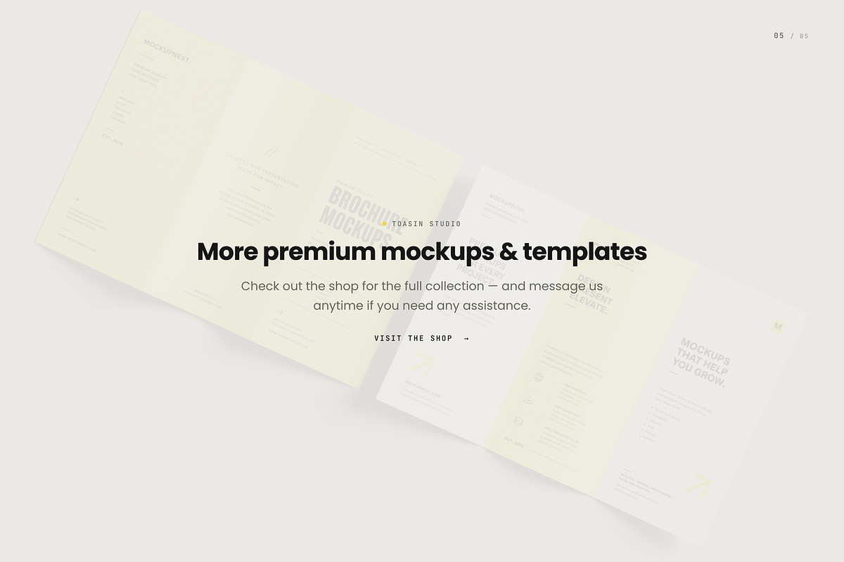 A4 Trifold Flyer Mockup, an Advertising Mockup by Toasin Studio (Photo 5 of 5)