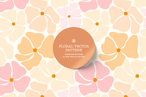 Pastel Vector Floral Pattern