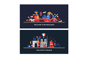 Countries Travel Banners Set, an Animal Illustration by Boyko Pictures (Thumbnail 9 of 12)