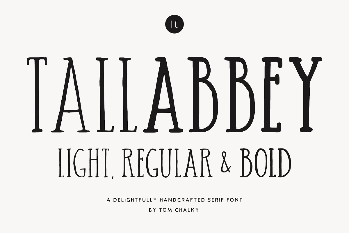 Tall Abbey Serif - Handwritten Font