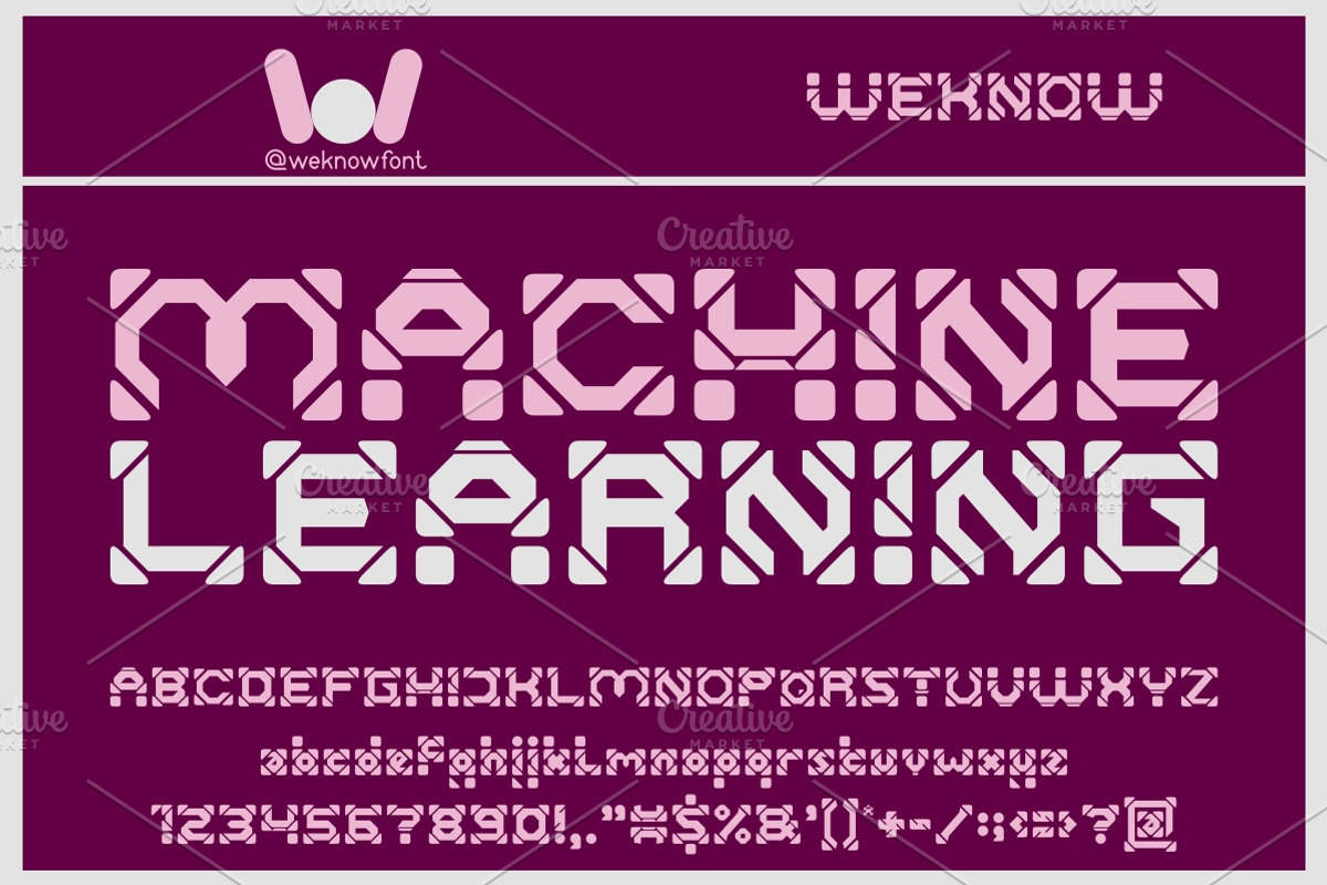 Super Computer font, a Font by weknow (Photo 3 of 5)