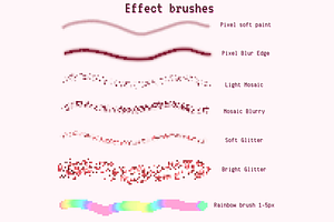 23 Pixel IBox Procreate Brushes