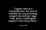 Lagisur - Minimal Logo Font, a Sans Serif Font by QR Design Studio (Thumbnail 6 of 13)