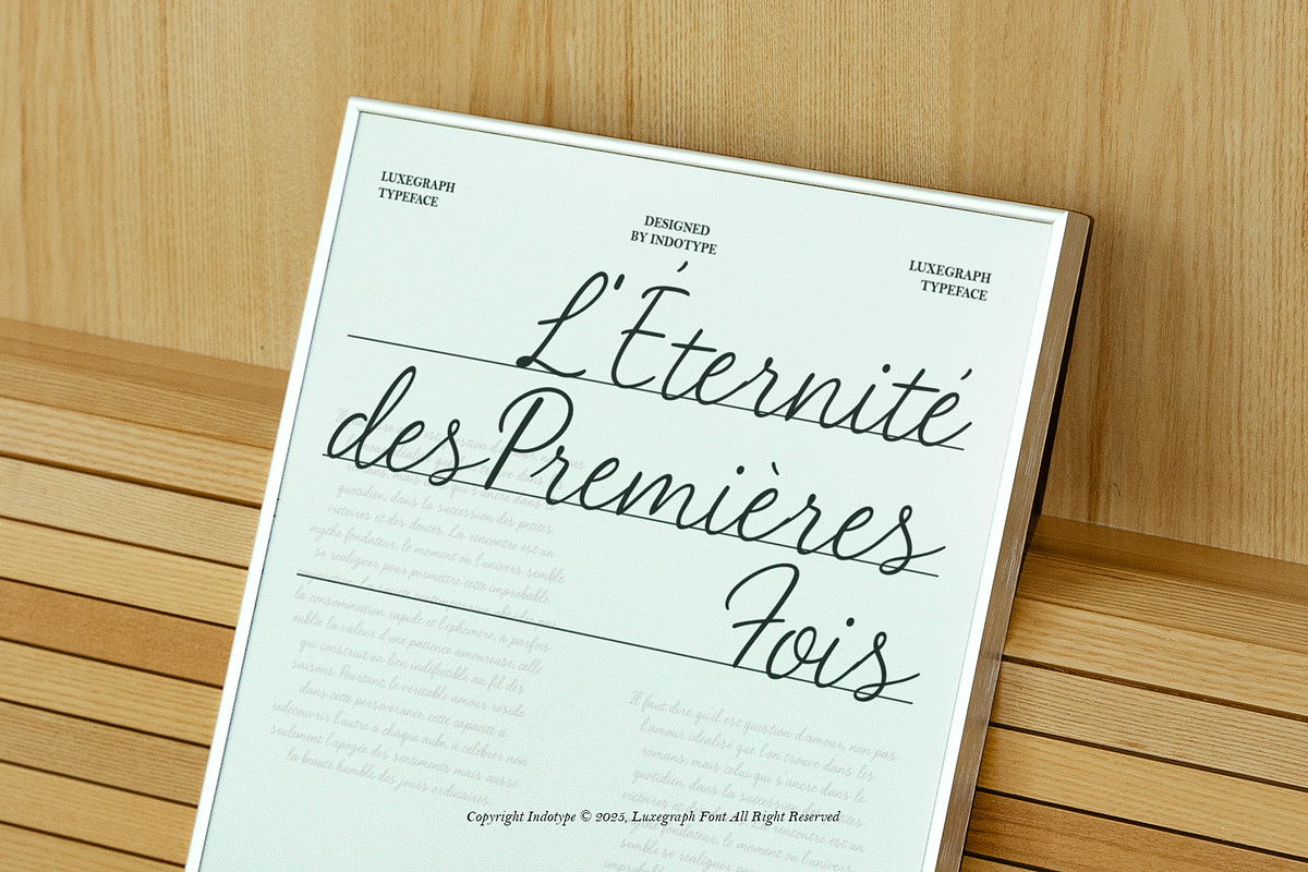 Luxegraph - Handrawn Signature Font, a Script Font by Indotype Foundry (Photo 7 of 10)