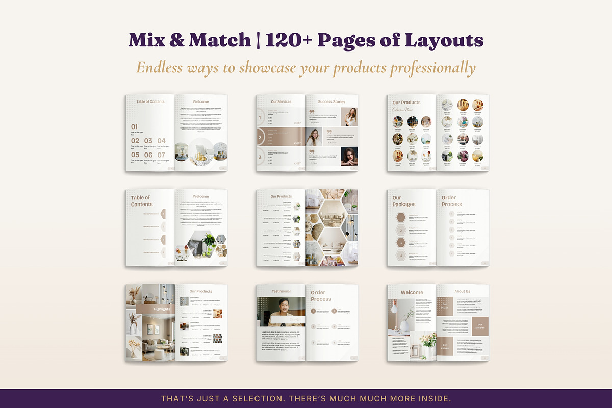 Product Catalog Line Sheet 3 Packs, a Magazine Template by B2 Studio (Photo 9 of 18)