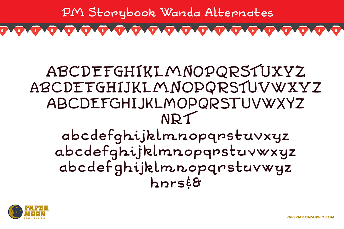 Wanda Vintage Pen & Ink Style Font, a Handwritten Font by Paper Moon Graphic Supply (Photo 2 of 12)