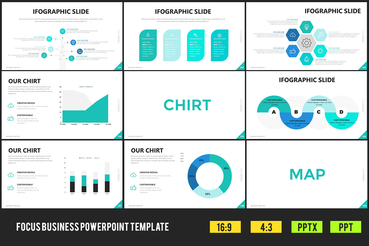 Focus Business PowerPoint Template, a Presentation Template by Slides-Store