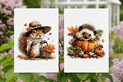 Whimsical Thanksgiving Clipart PNG, a Seasonal Illustration by Canvas Craft (Thumbnail 8 of 10)