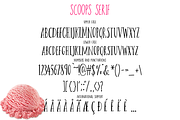 Scoops Font, a Sans Serif Font by theinkaffair (Thumbnail 8 of 9)