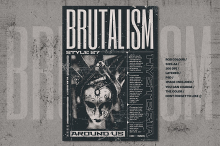 Stylish Brutalist Flyer Design