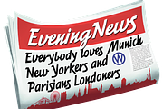 Eveningnews fonts, a Script Font by Wiescher Design (Thumbnail 1 of 6)