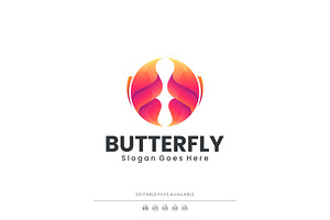Gradient Modern Abstract Butterfly, a Branding & Logo Template by Artnivora.Std