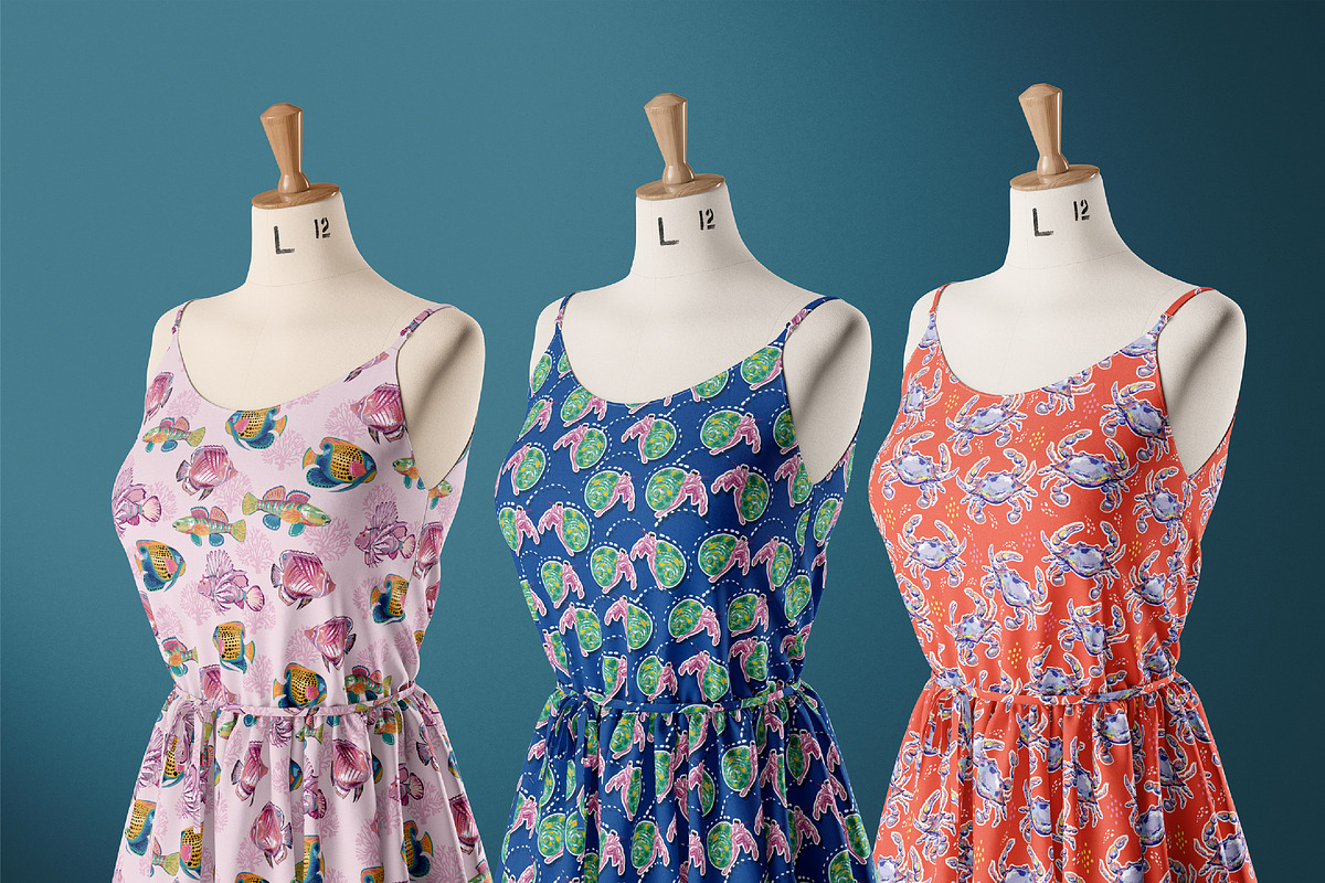 SEA MONSTERS, a Pattern Graphic by MSNTY STUDIOX (Photo 22 of 30)