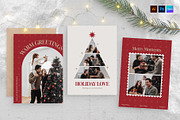 Christmas Greetings Card Template, a Stationery Template by BrandPacks (Thumbnail 1 of 4)