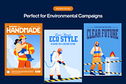 Firefighter Illustration Art Set, a Person Illustration by Brickclay (Thumbnail 4 of 9)