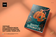 Halloween Pumpkin 5x7 Card Template, a Card Template by creatsy5 (Thumbnail 1 of 5)