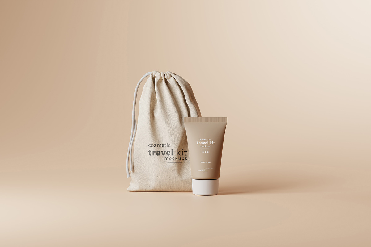 Cosmetic Travel Kit Mockups, a Packaging Mockup by pmvch (Photo 19 of 53)
