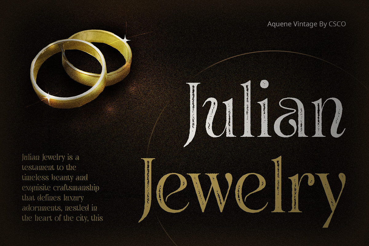 Aquene Vintage, a Serif Font by Craft Supply Co. (Photo 4 of 8)