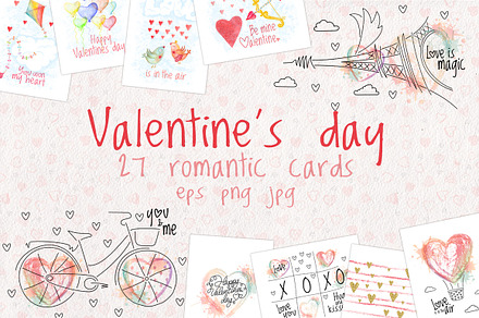 Valentine's Day Cards - Love Set